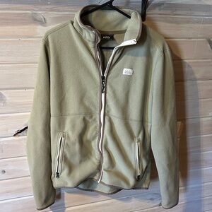 REI tan women’s Fleece zip up